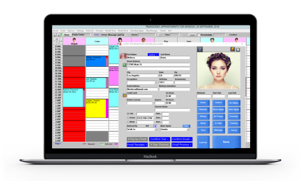 Beauty salon marketing software