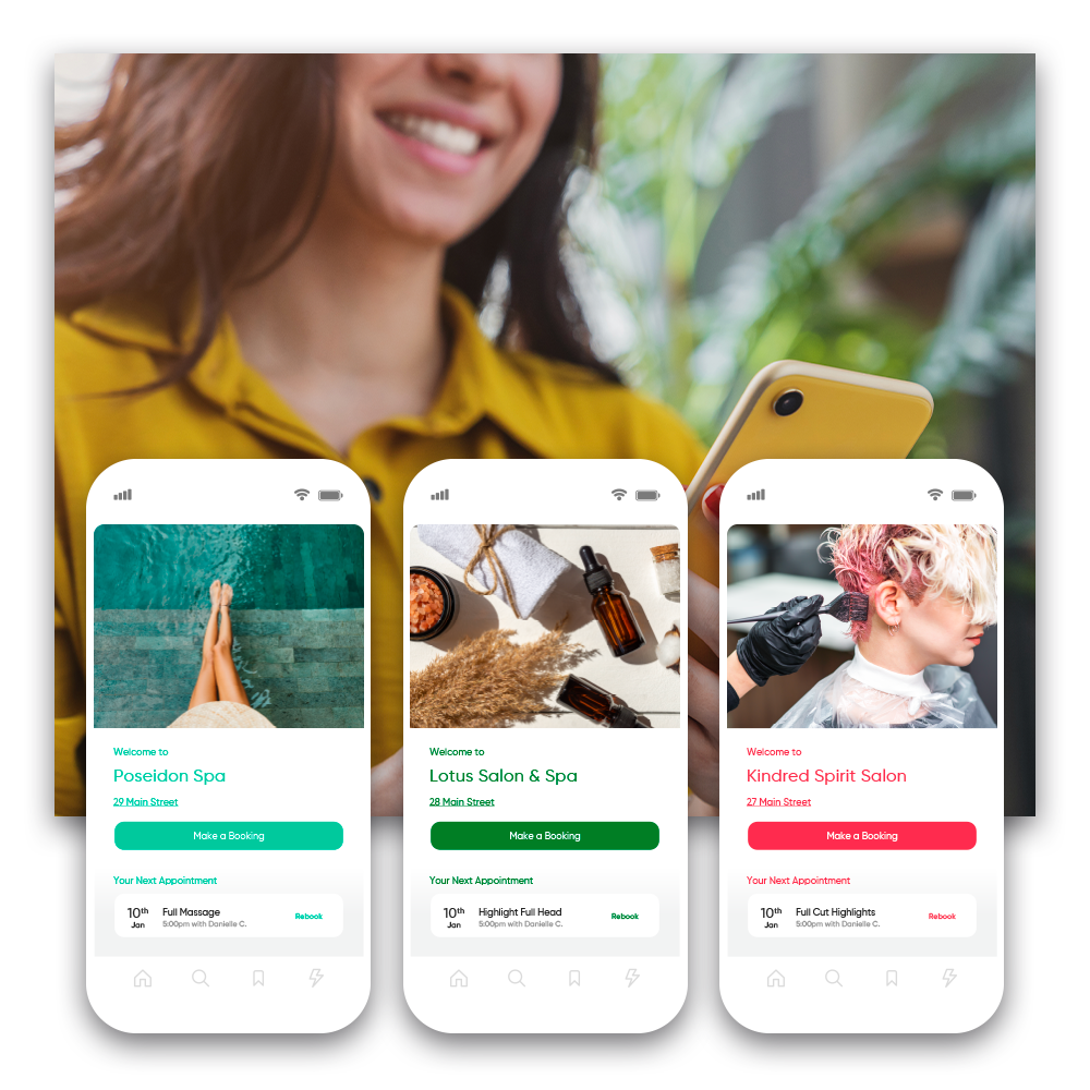 Beauty salon booking app