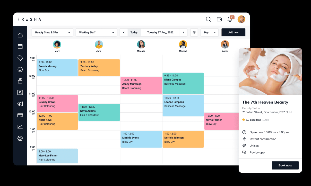 Best beauty salon scheduling software