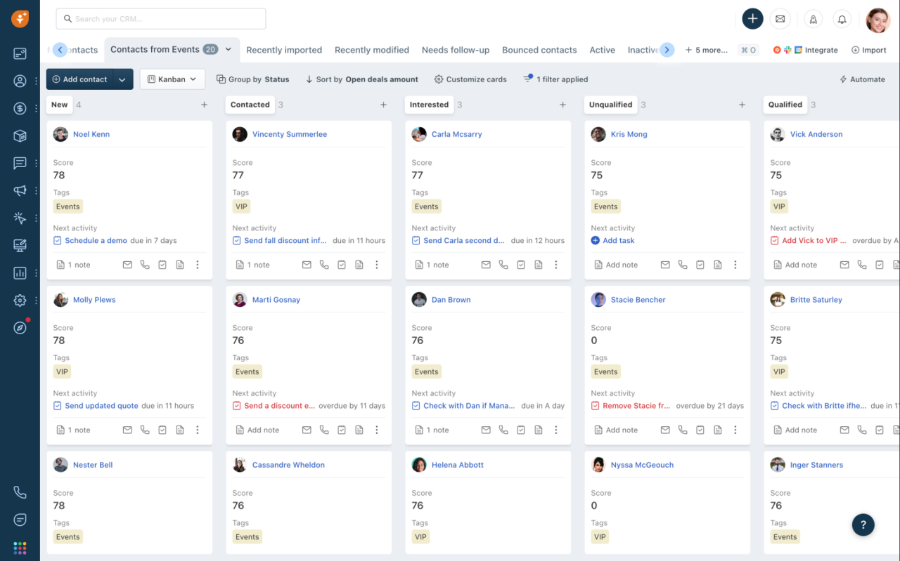 Real estate sales crm