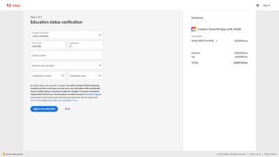 Adobe photoshop cloud student