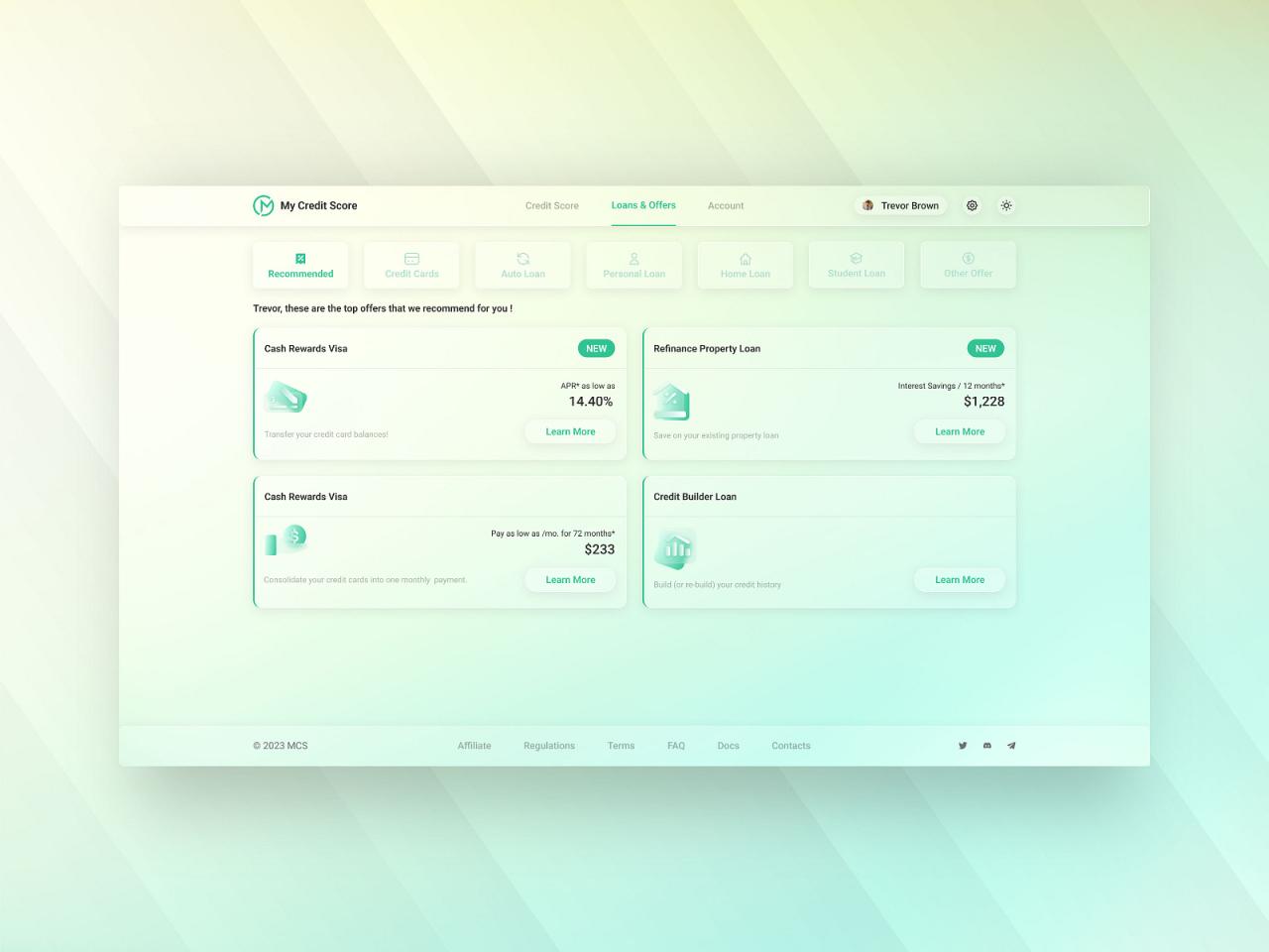 Credit decision engine