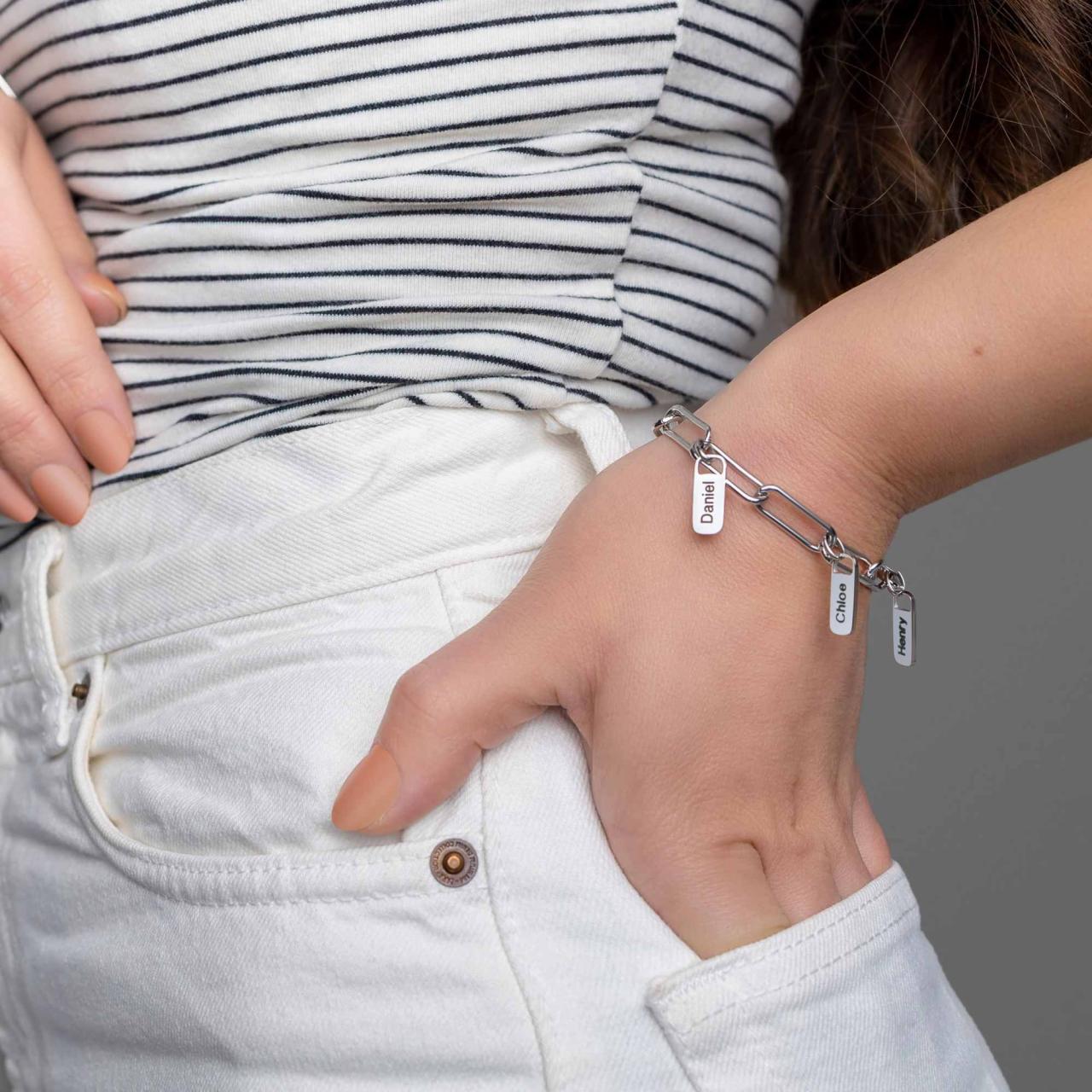 Personalized Bracelets, Engraved Rope Bracelets, Customized Nameplate ...