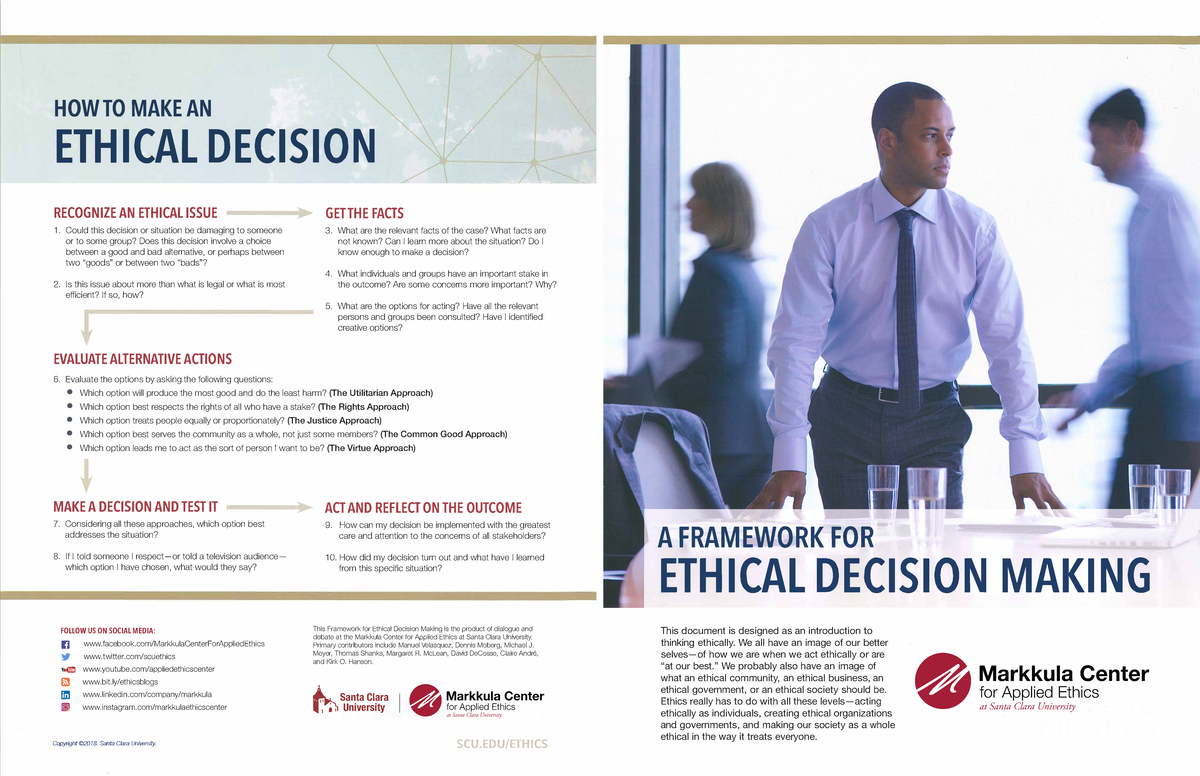 Cognitive Approach To Ethical Decision Making